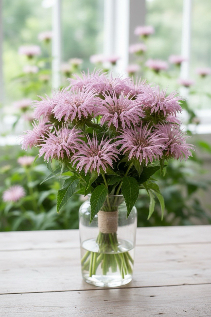 2 Live Bee Balm Plants Lavender Monarda Bare Root Pollinator Garden Hummingbirds