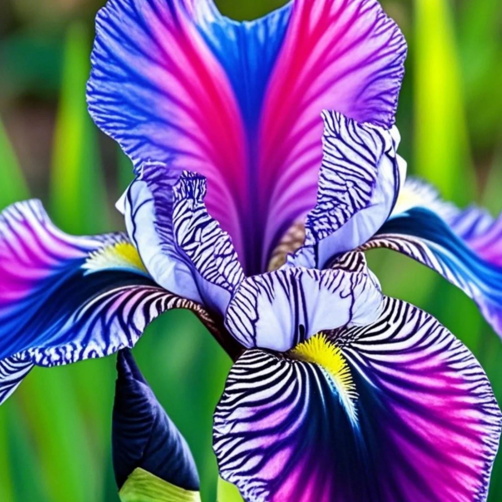 100 Iris Seeds Zebra Multi Color Flower Plant (much less money than bulbs)