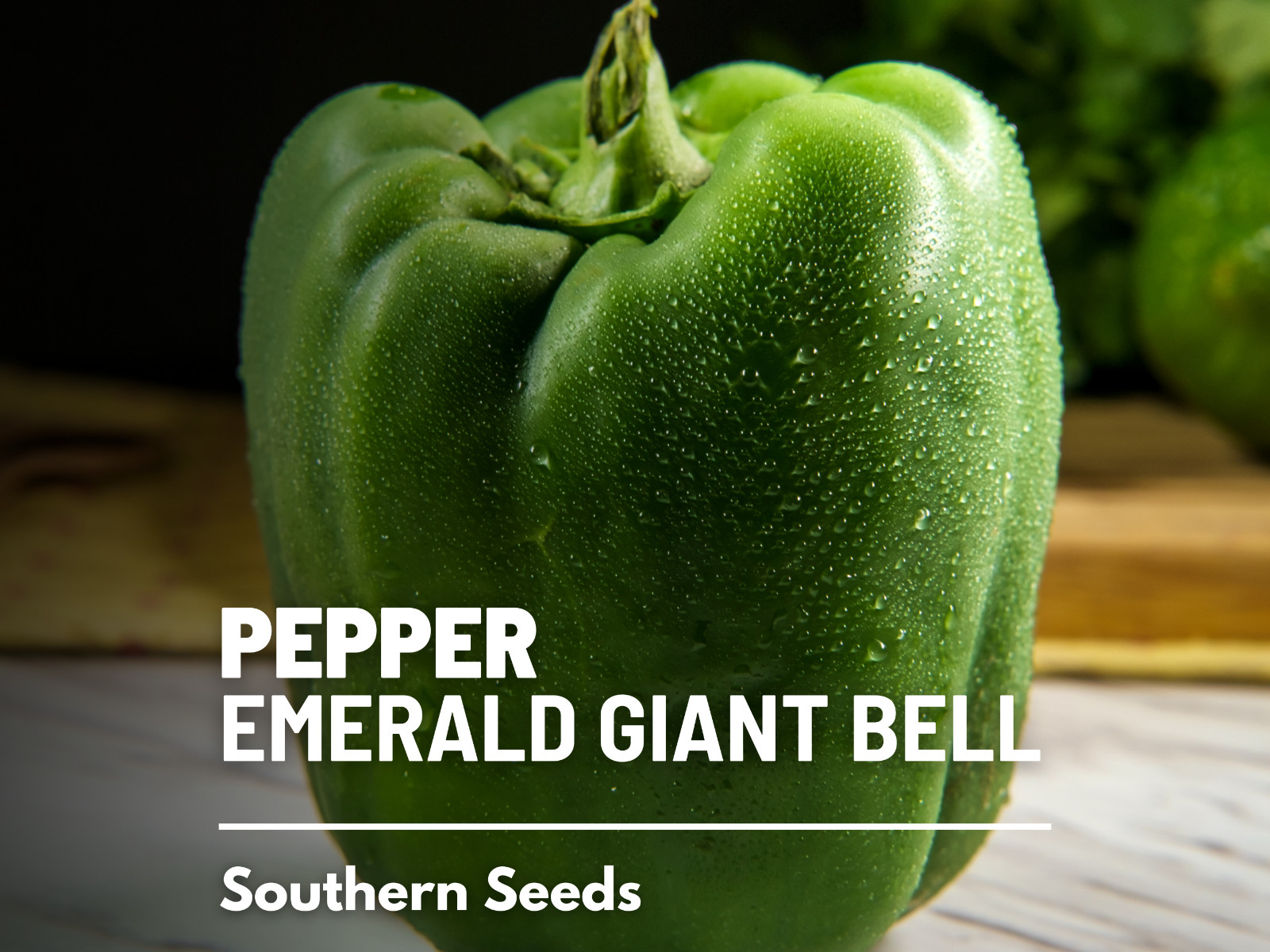 Pepper, Emerald Giant Sweet Bell – 30 Seeds – Heirloom (Capsicum annuum)
