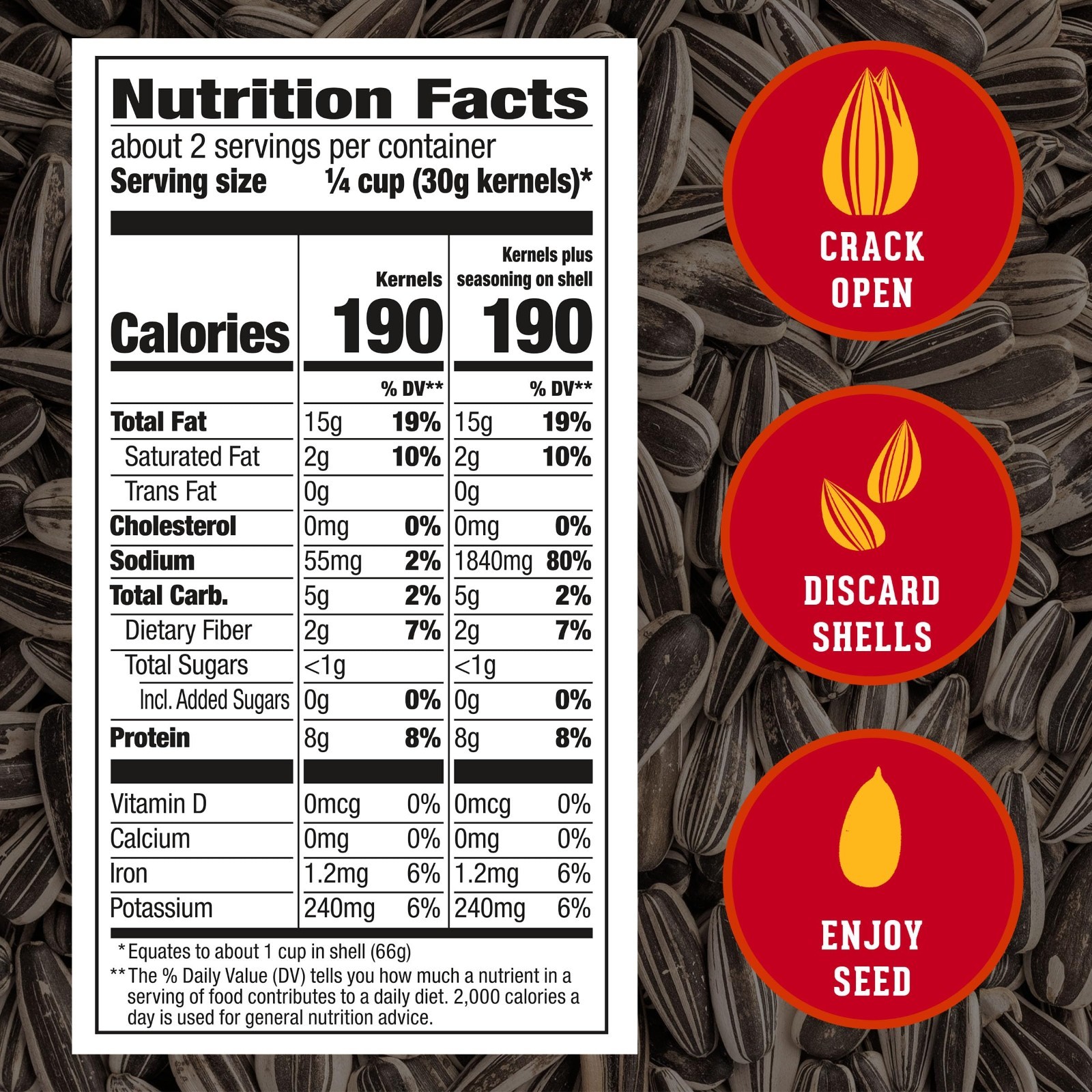 Jumbo Bacon Mac & Cheese Sunflower Seeds – 5.25 oz, Pack of 12 Snacks
