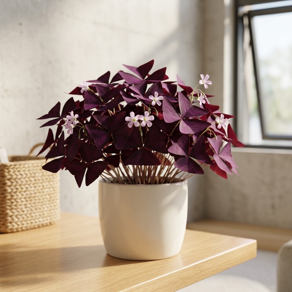 Purple Leaf Oxalis Seeds – 30 Pieces – Ideal for Home Garden Container Planting