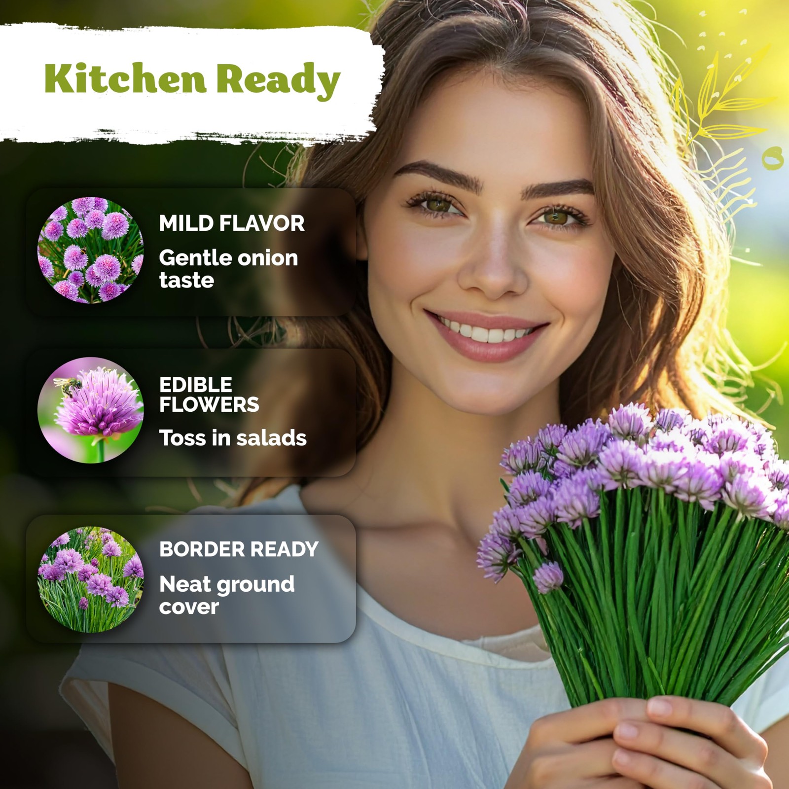 KVITER 1200 Chive Seeds (Allium schoenoprasum)