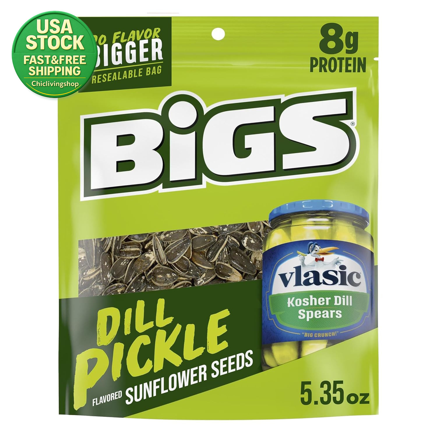 Dill Pickle Sunflower Seeds 5.35 Ounce Snack for Game Day Father S Day