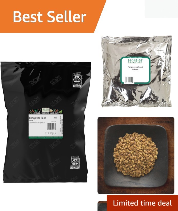 Kosher Whole Fenugreek Seeds, 16 oz Bulk – Ideal Spice for Culinary Creations