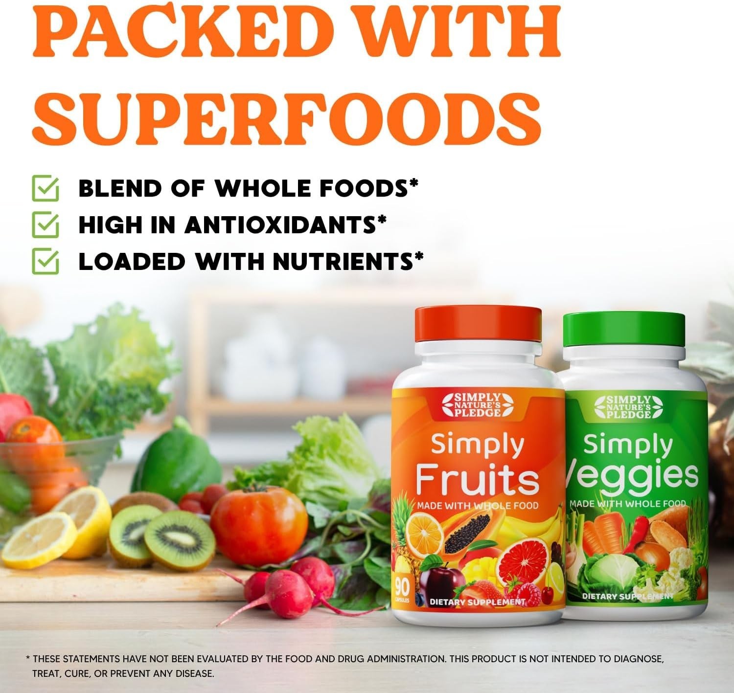 Packed with Over 40 Different Fruits & Vegetables – Made with Whole Food Supe…