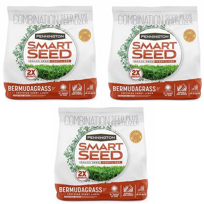 (3) bags Pennington 1.75 lb Bermudagrass Smart Grass Seed plus Fertilizer Mix