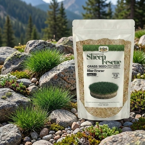 Old Cobblers Farm™ Wicked Tuff Turf Sheep Fescue Seed – Drought-Tolerant Lawn