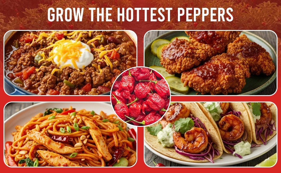 Carolina Reaper & Ghost Pepper Grow Kit – All in One Starter Grow Kit