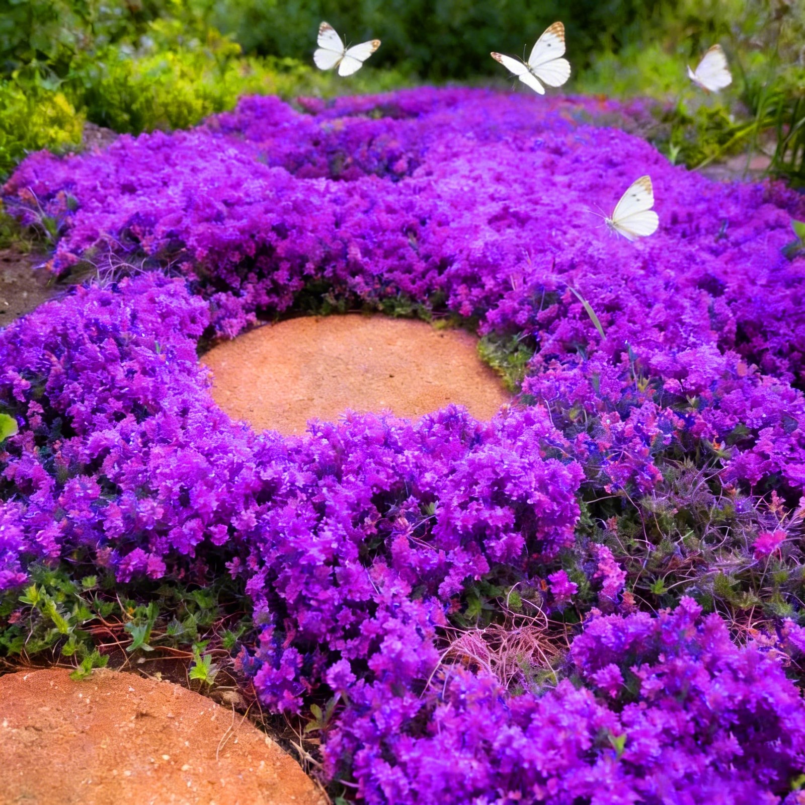 Purple Creeping Thyme Ground Cover Flower Seeds for Planting, 20008pcs Perenn…