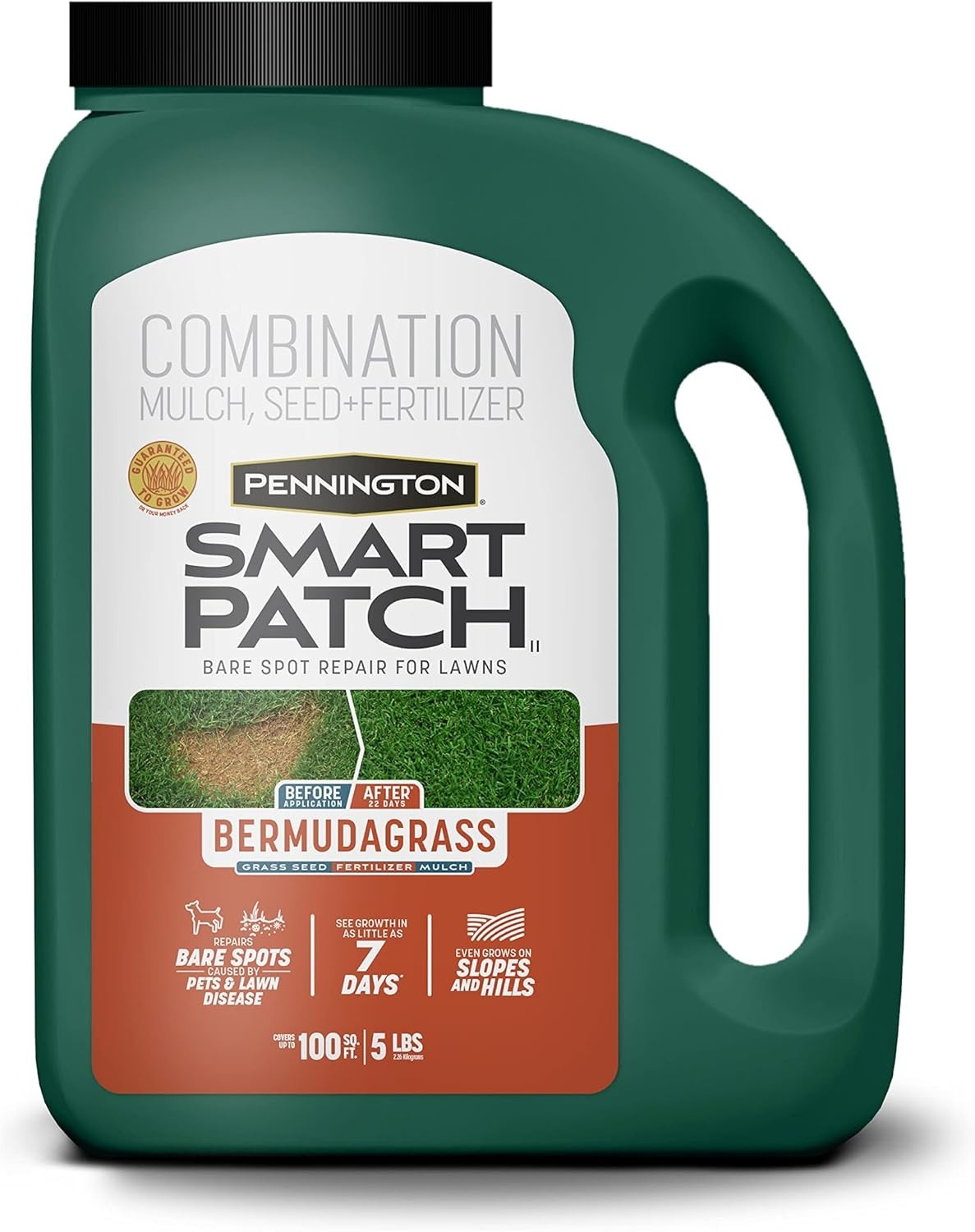 5lb Smart Patch Bermudagrass Seed for Quick Lawn Revival – Covers 100 sq. ft.