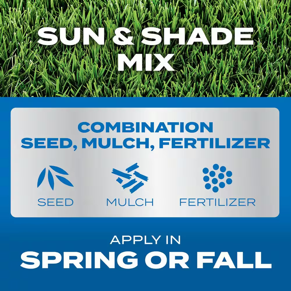 Patchmaster 4.75 Lbs. Lawn Repair Mix Sun + Shade Mix, Combination Grass Seed, F
