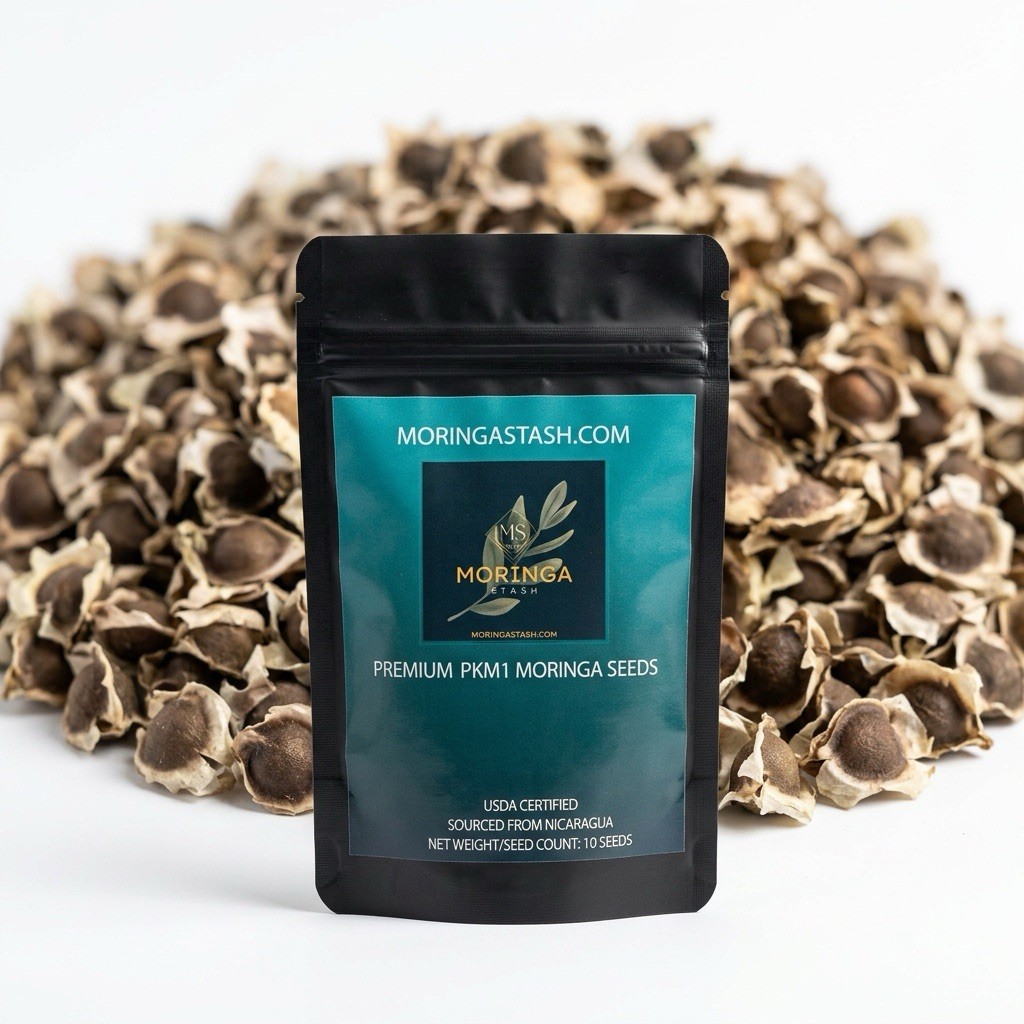 Moringa PKM1 Seeds USDA Certified | Nicaragua Sourced | Starter Pack 10 Seeds