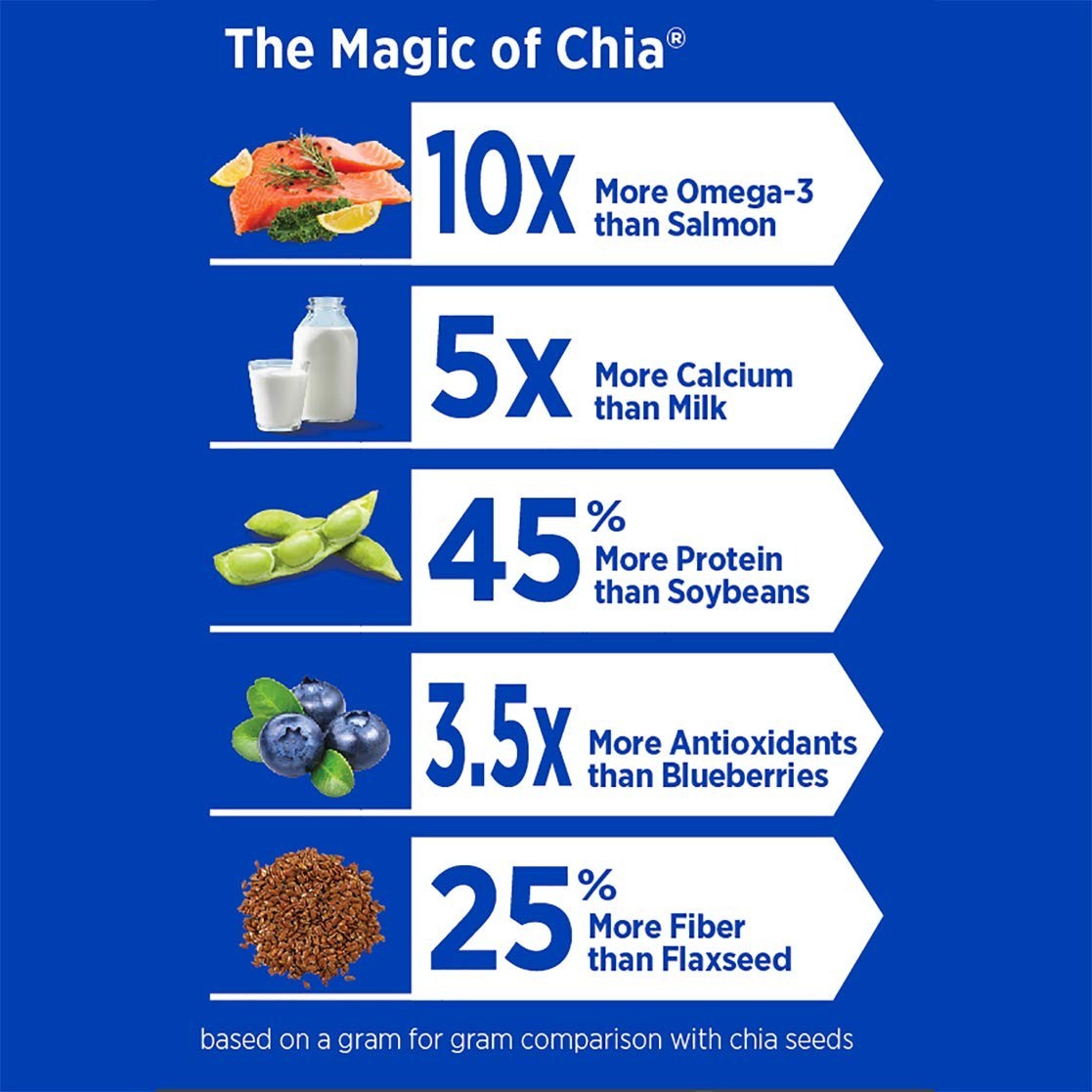 USDA Organic White Chia Seeds, 12 Ounce Pack – , Gluten Free Superfood