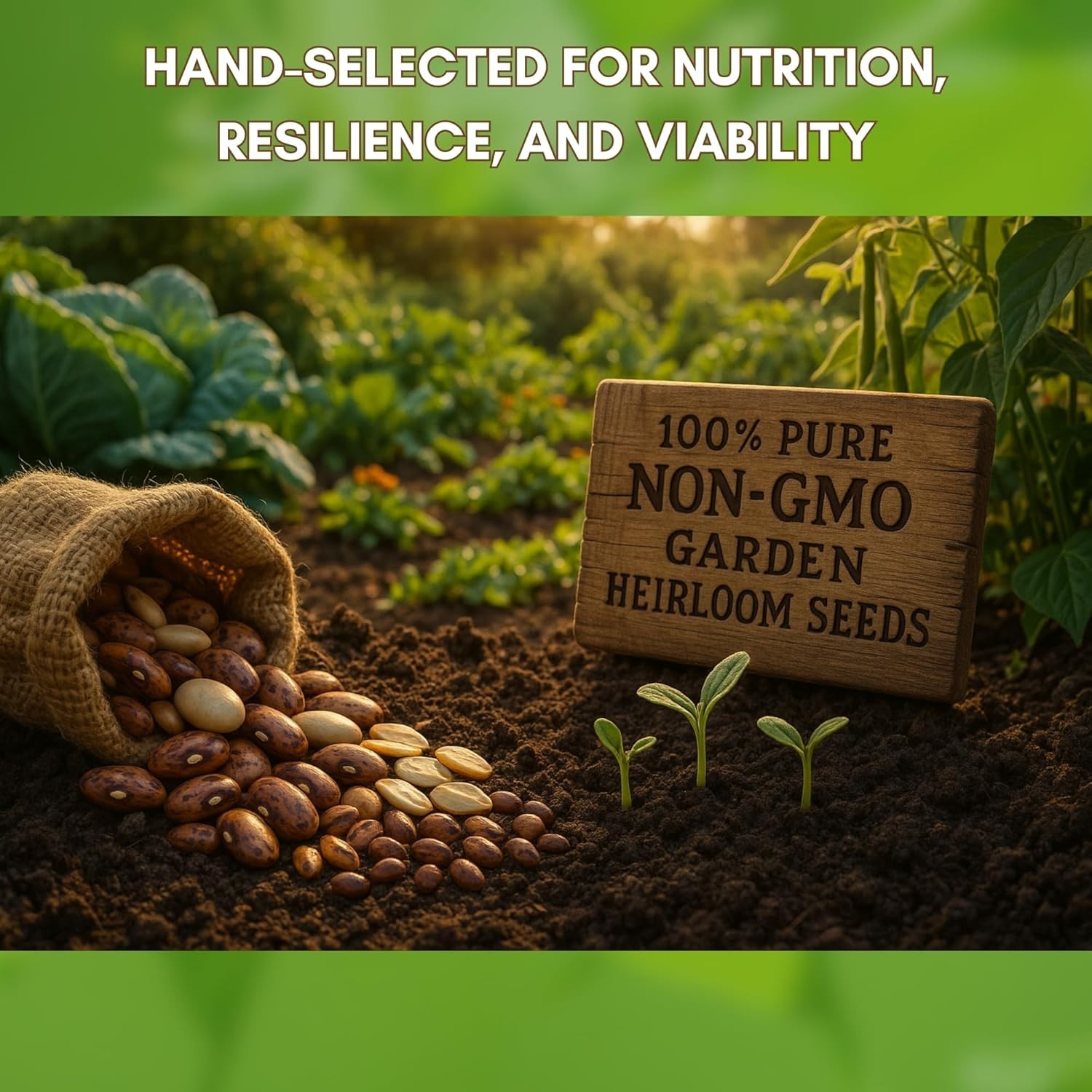 Non-GMO Heirloom Survival Seed Vault