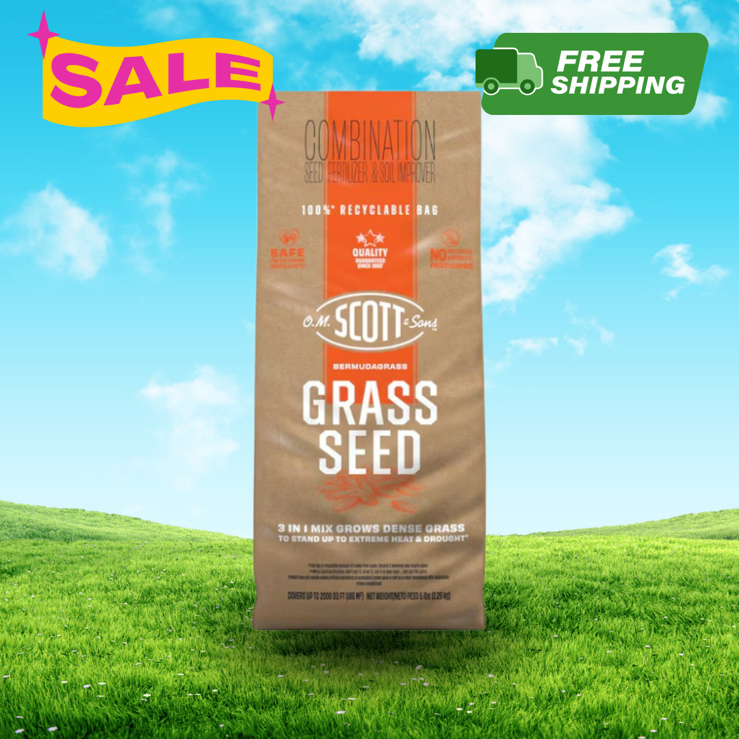 [FASH SALE] Scotts O.M. Scott & Sons 5 lb Bermuda Grass Seed for Lawns New