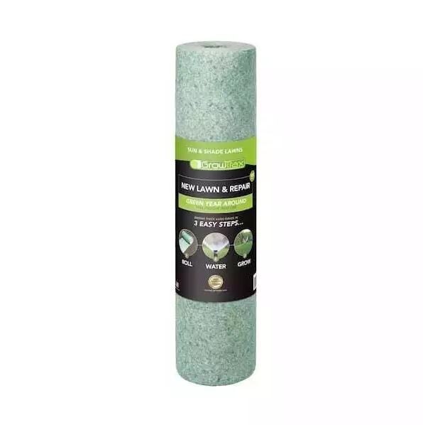 100 sqft Grotrax Biodegradable Grass Seed Mat -Year Round New Lawn & Repair