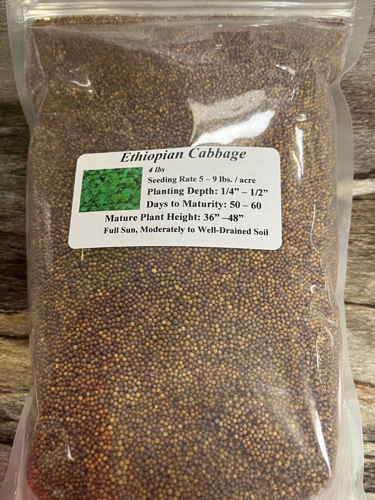 4 lbs Ethiopian Cabbage – Deer Food Polt / Wildlife Seed
