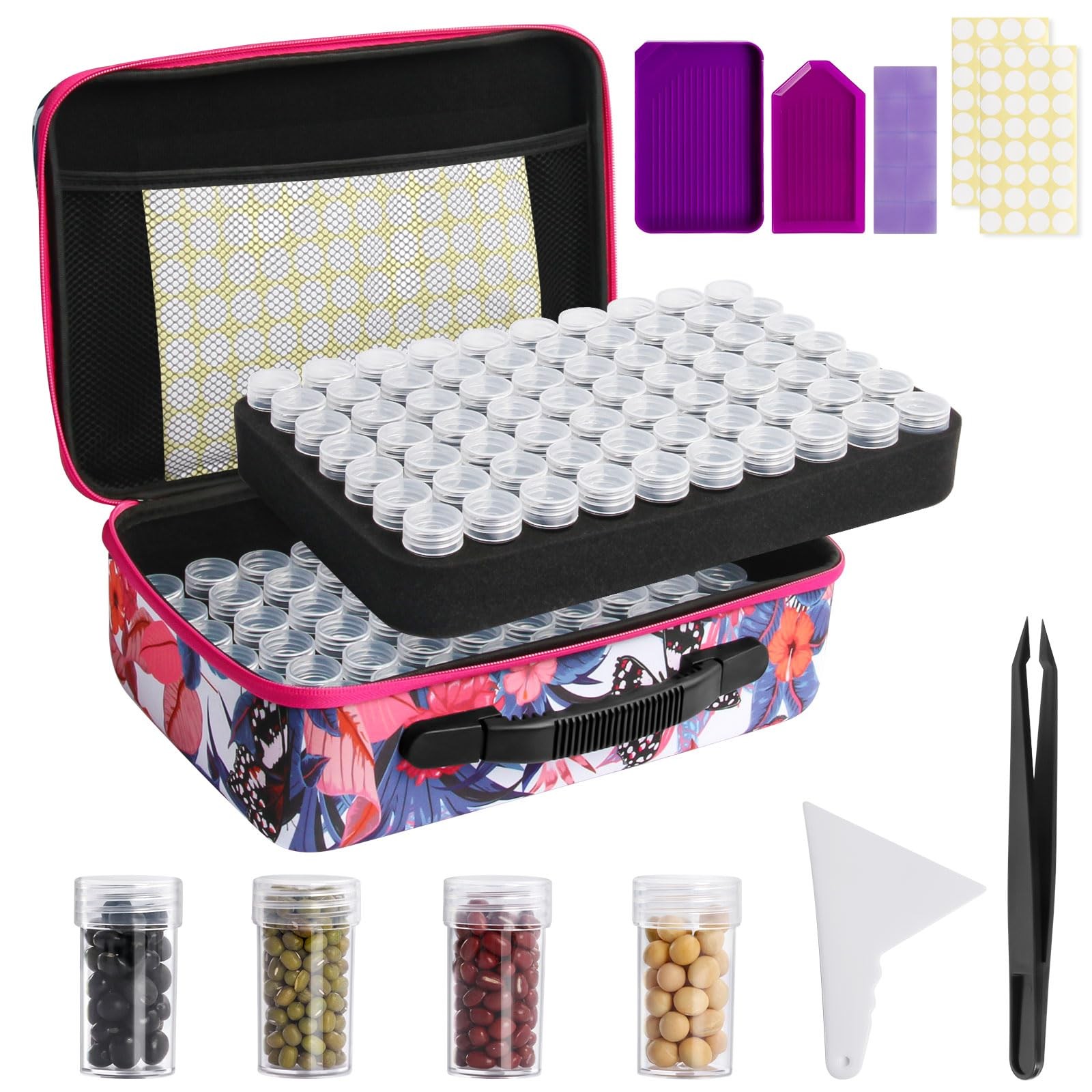 Seed Storage Organizer 140 Slots Seed Organizer Storage Box, Portable Seed Pa…