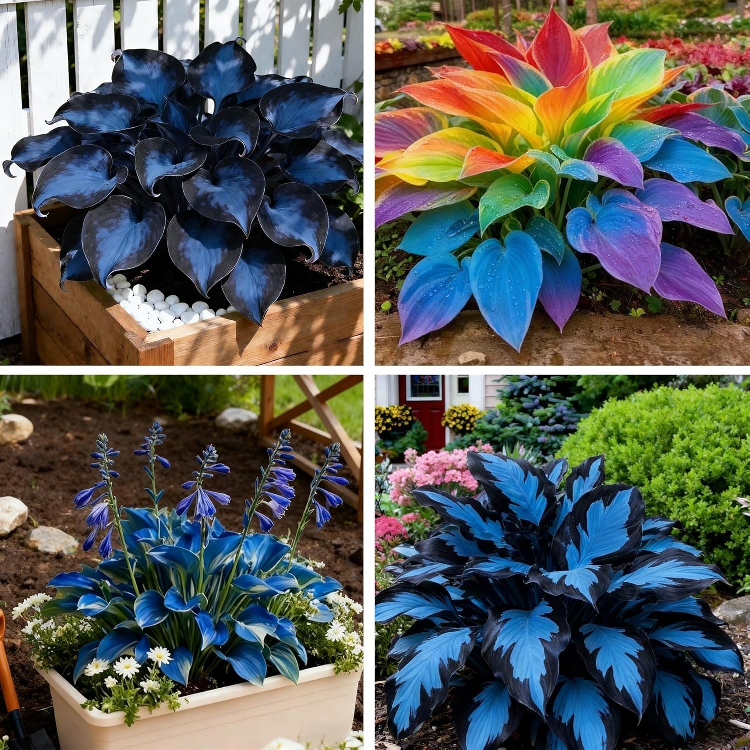 Hosta Seeds for Planting, 100 Heart-Shaped Hosta Rare Roots, Low Maintenance Hos