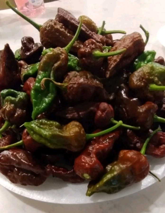 Chocolate Ghost Pepper (20 Seeds) Super Hot, Free Shipping