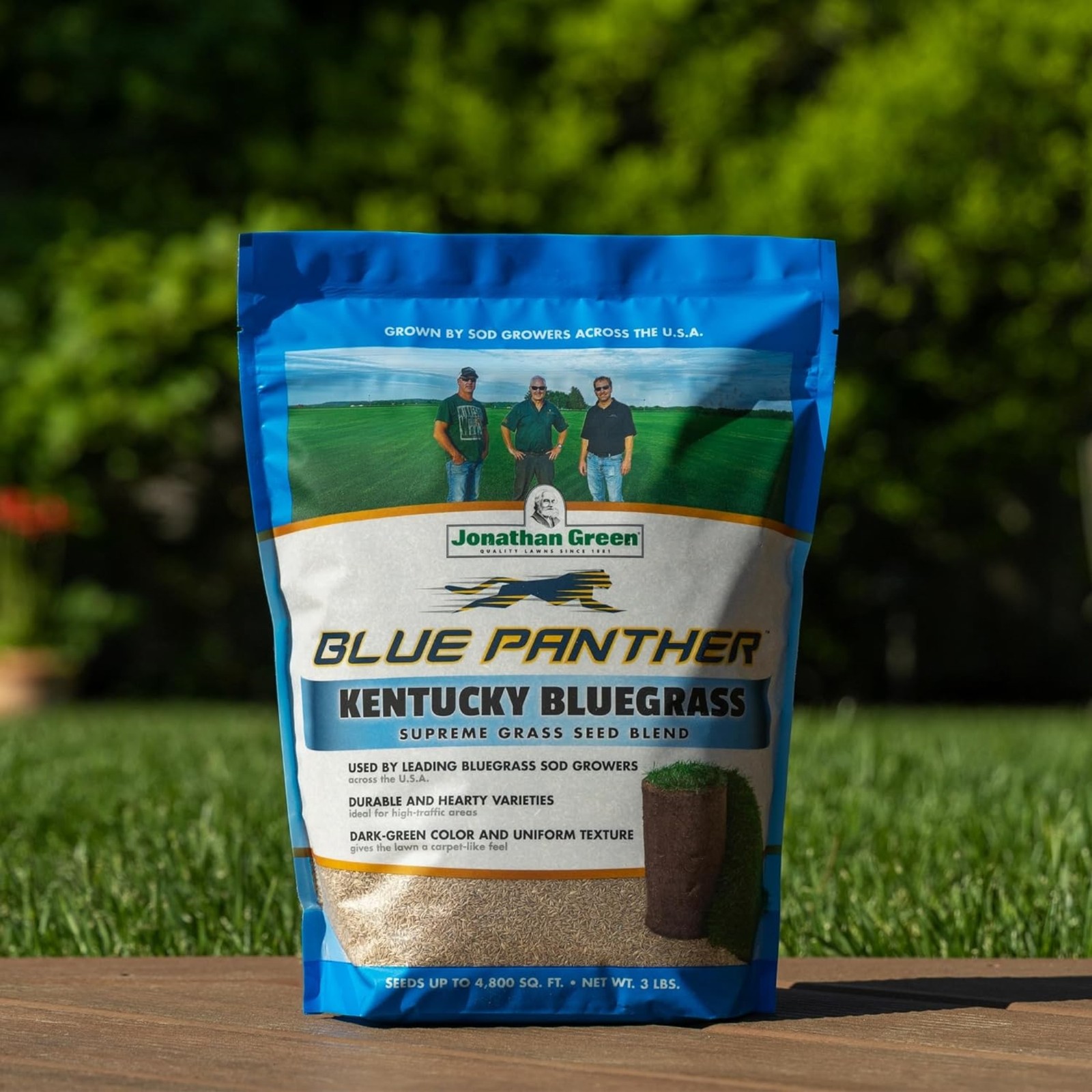 Jonathan Green (#11970) Blue Panther Kentucky Blue Grass Blend Seed Mix, 3# bag