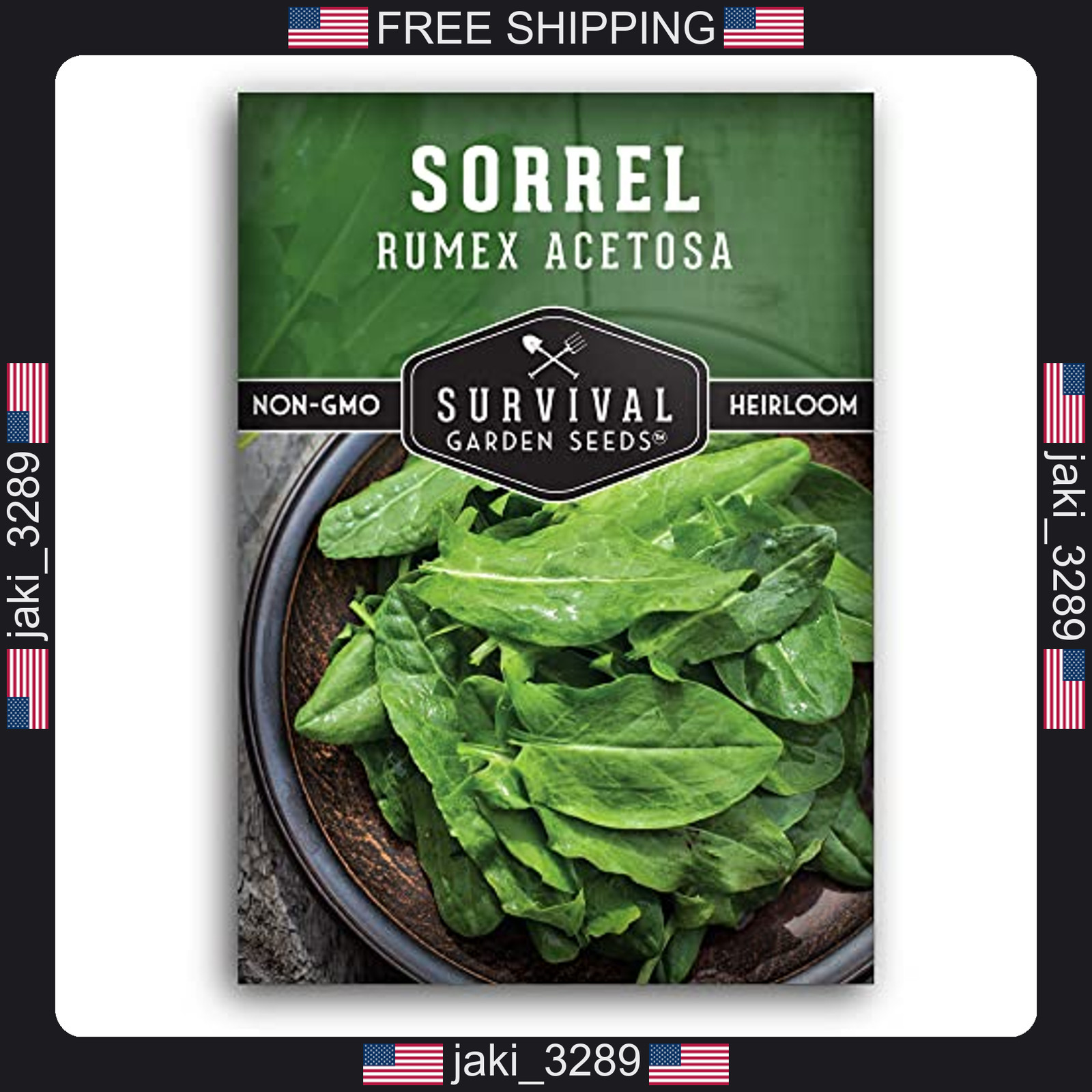 Sorrel Seeds for Planting – Large Leaf Garden Sorrel – Cool Weather Perennial