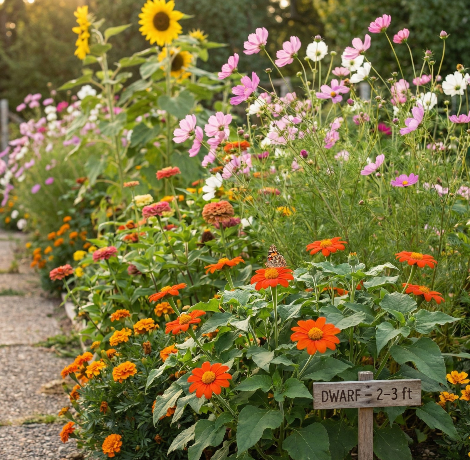 Tithonia FIESTA DEL SOL DWARF AAS Winner Benary Mexican Sunflower 20 Seeds
