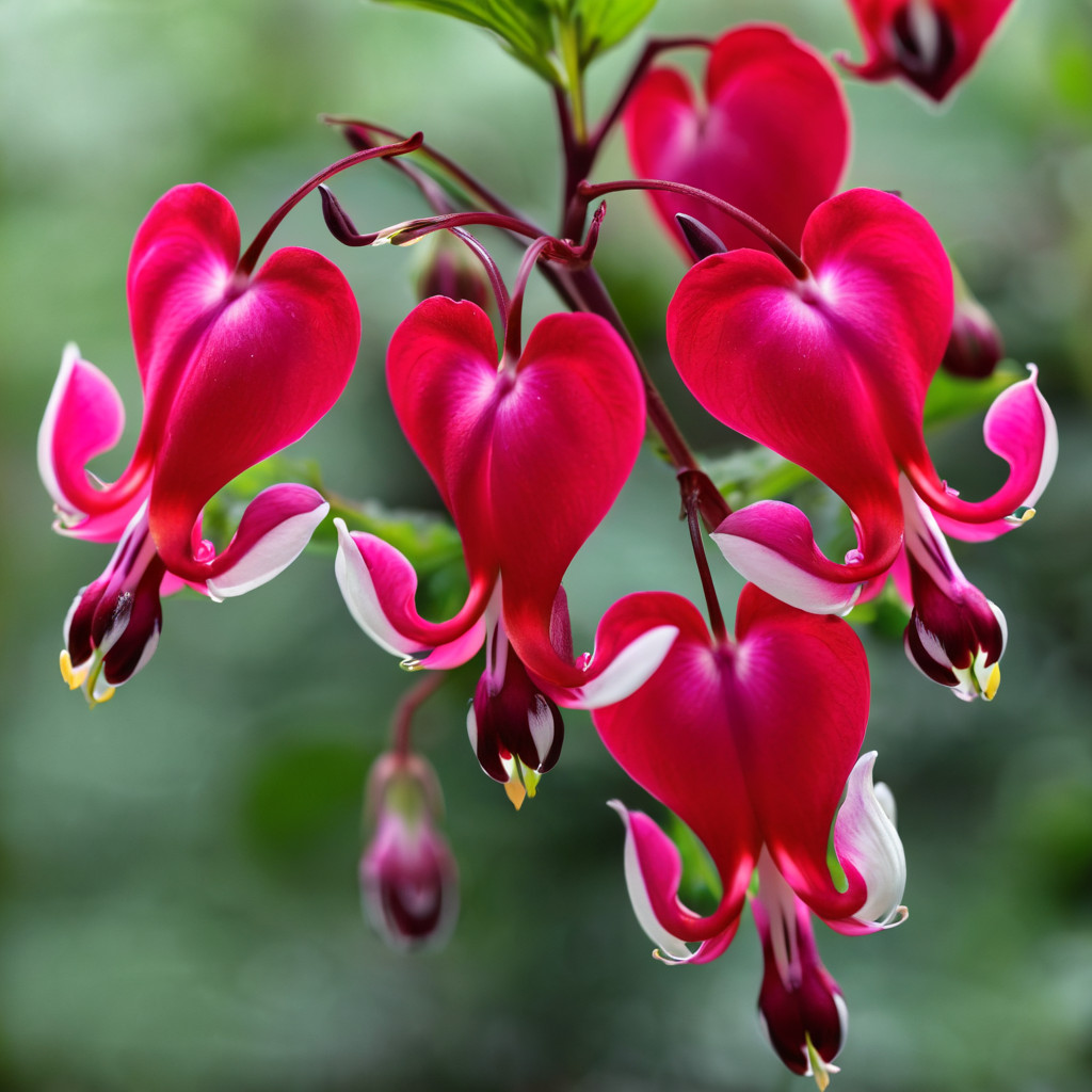25 Bleeding Heart Dicentra Spectabilis Seeds Garden Flower “Bright Red”