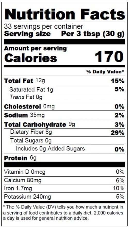 Organic Raw Flax Seeds, 2.2 lb – Rich in Fiber & Omega-3 for Healthy Living