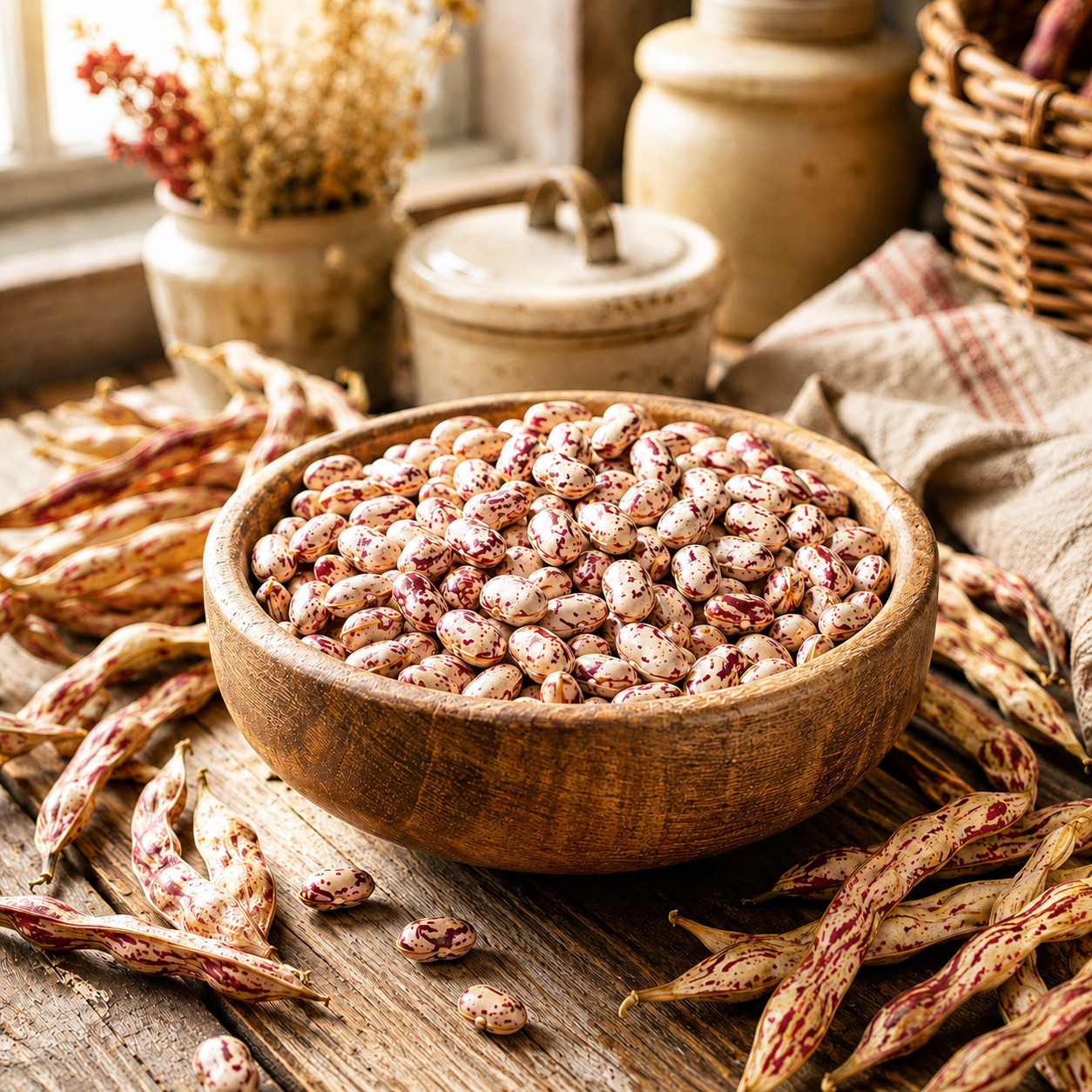 Vermont Cranberry Shell Bean Seeds – Heirloom Bush Bean – 25 seeds