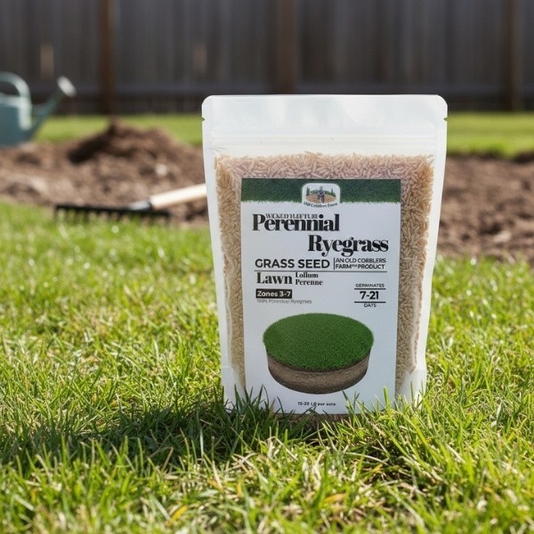 Old Cobblers Farm™ Wicked Tuff Turf Perennial Ryegrass Seed – Fast-Germinating