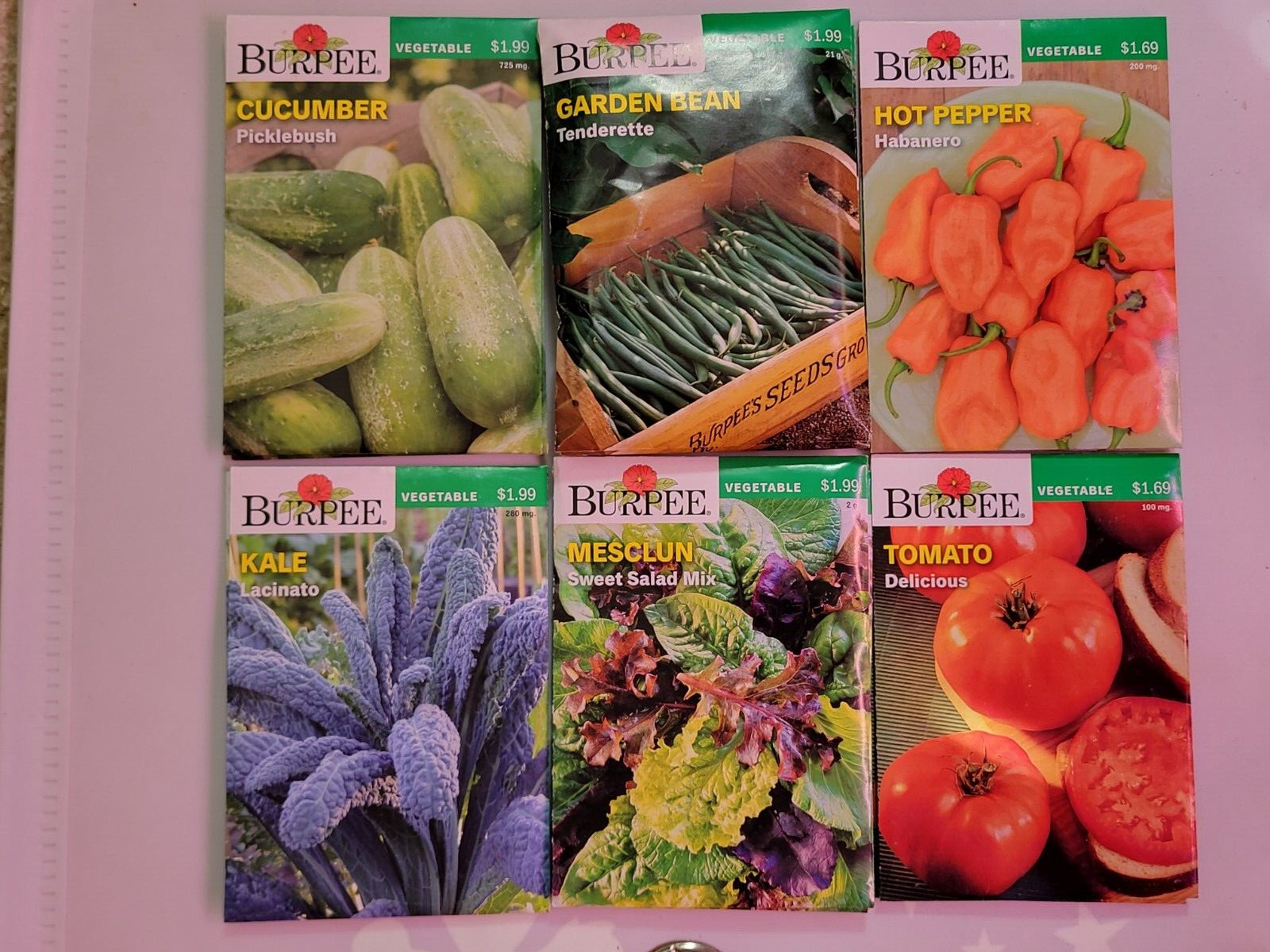 Burpee Vegetable Seeds Assortment 2 (2021) New Inventory Guaranteed to Sprout