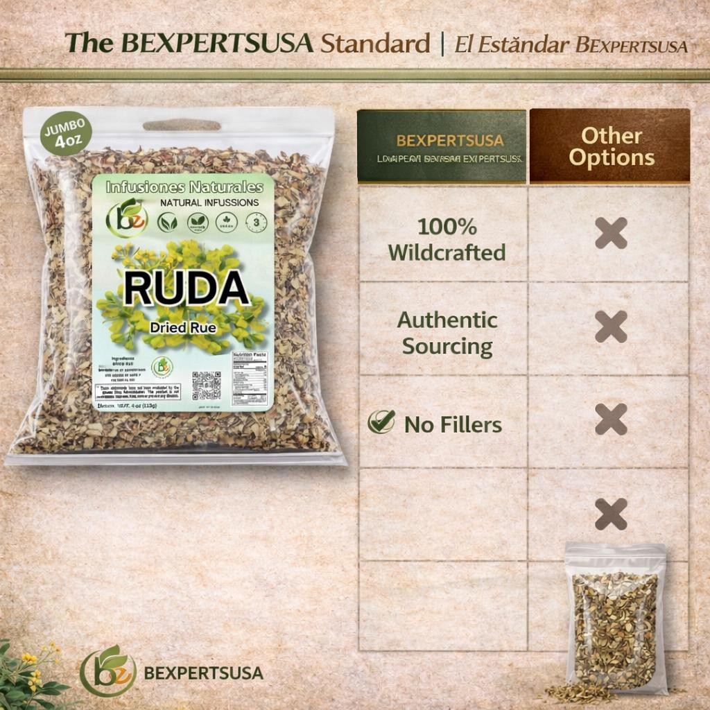 Ruda Seca Té (Rue Dried Herbs Tea) 4oz (113g) – Ruta Graveolens – 100% Natural,