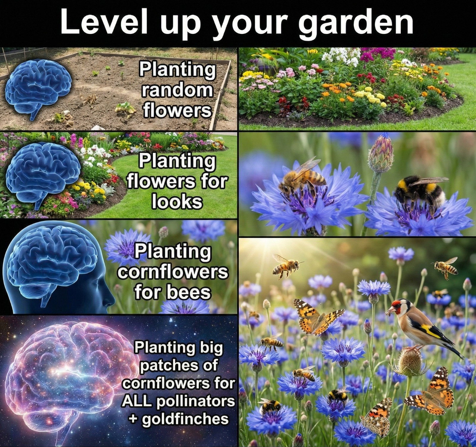 Landscaper’s Pack Cornflower Bachelor Button DWARF BLUE Non-GMO 1500 Seeds!