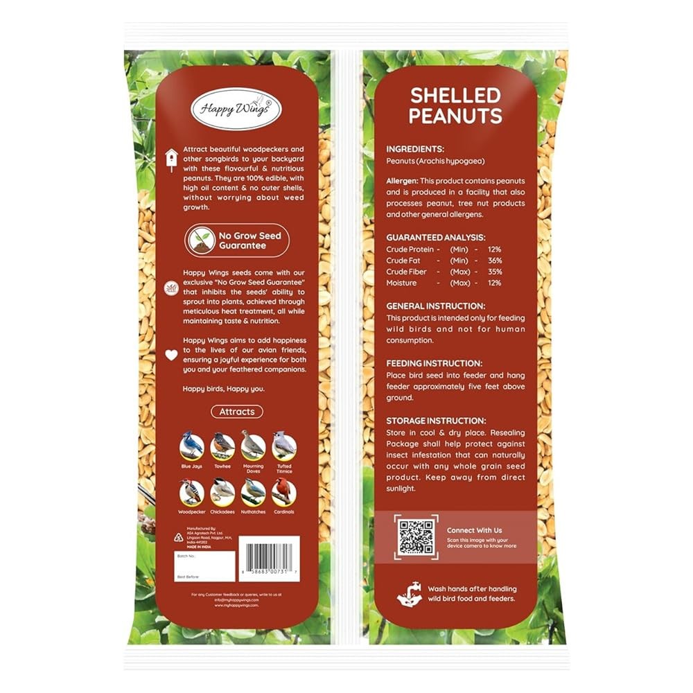 Wild Bird Seed 5 Pounds Shelled Peanuts No Grow Bird Seed Peanut Seeds