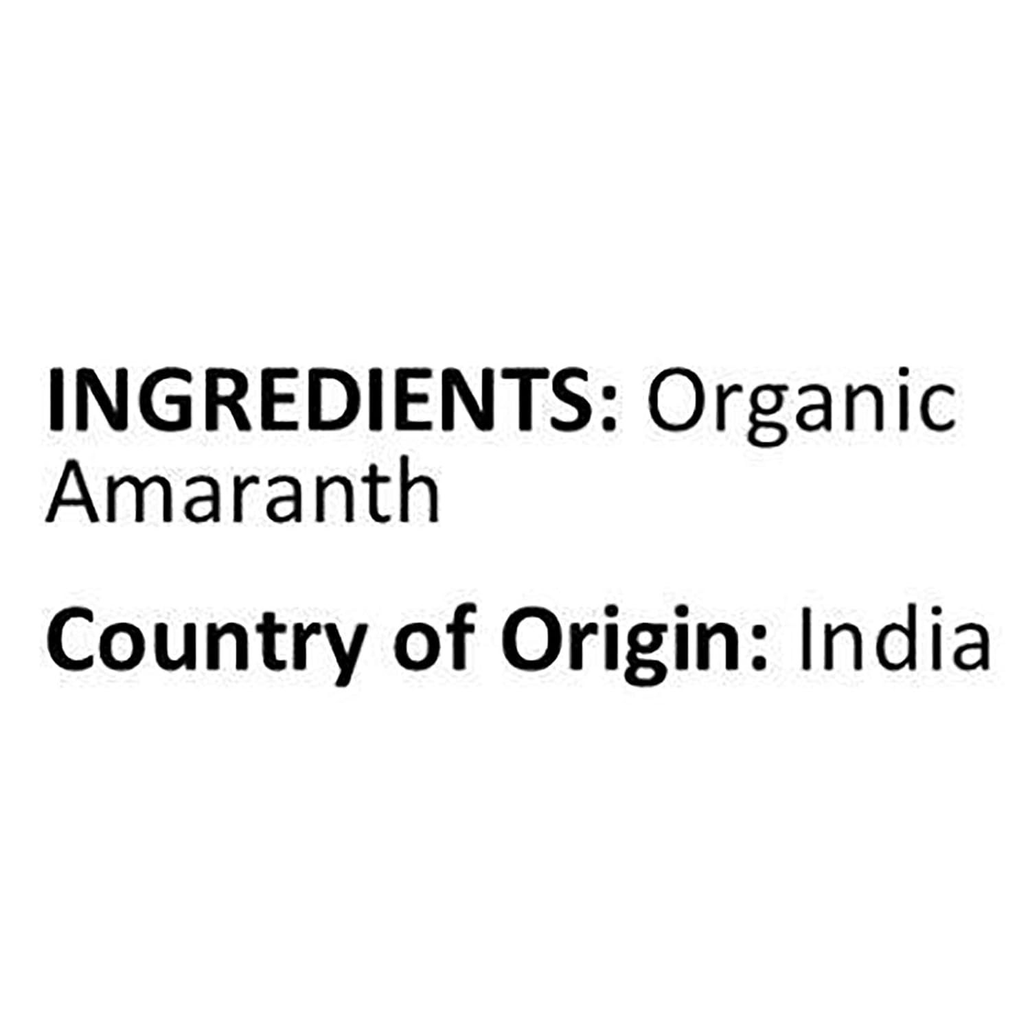 Organic Amaranth Grain, 5 Pound Bag