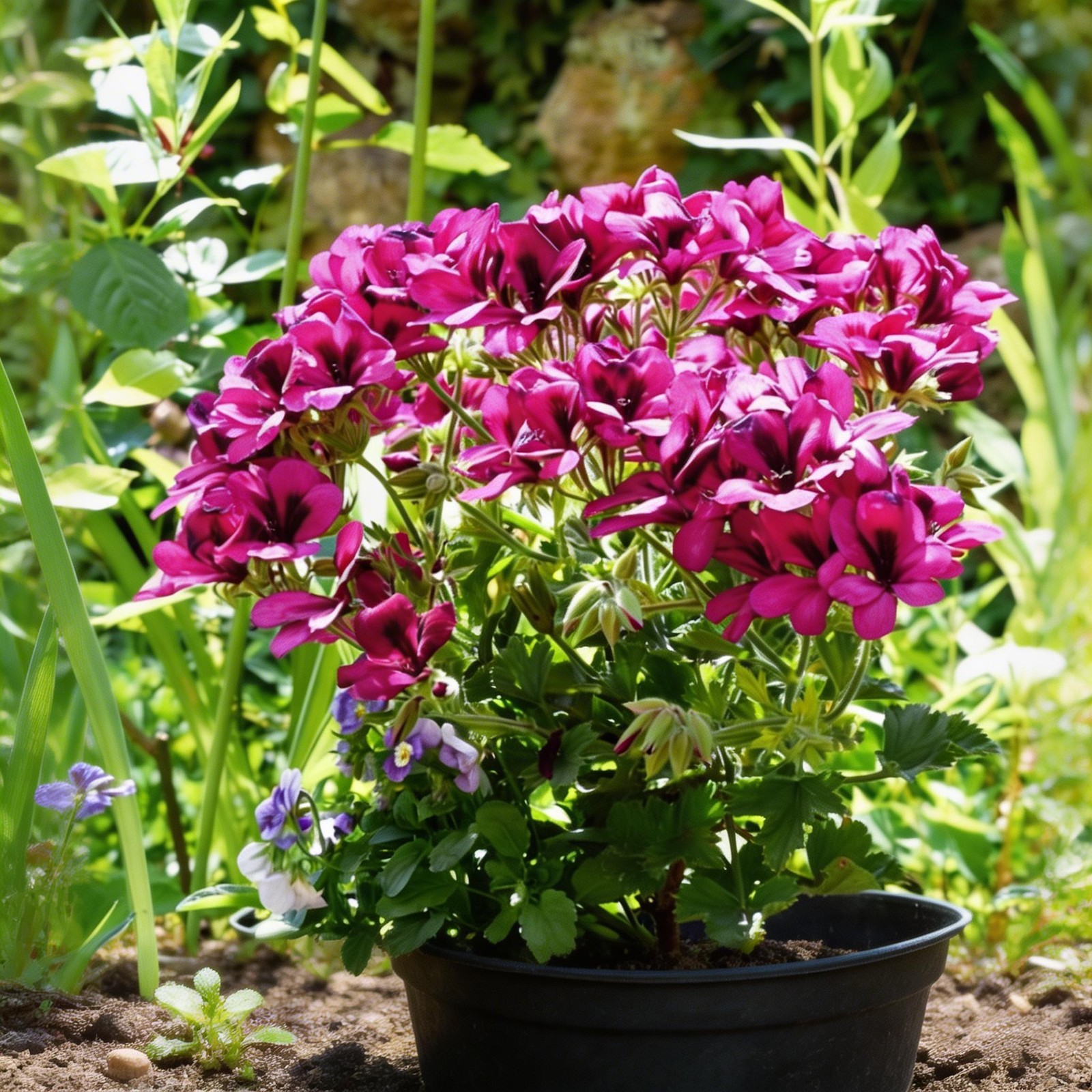100 Pcs Geranium Seeds – Ideal for Outdoor Garden & Patio Container Planting