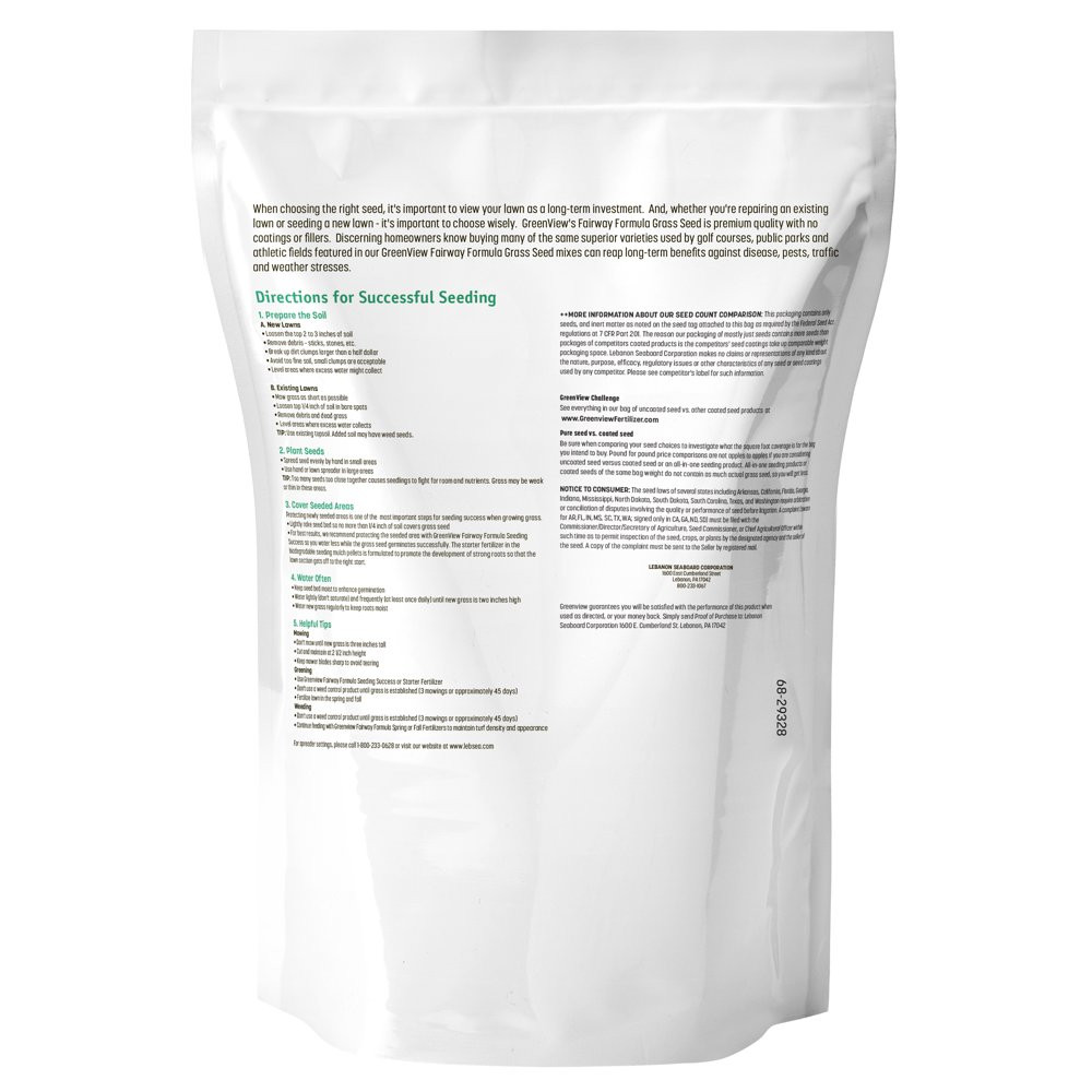 GRASS SEED Fairway Formula Sunny Mixture – 3 Lbs