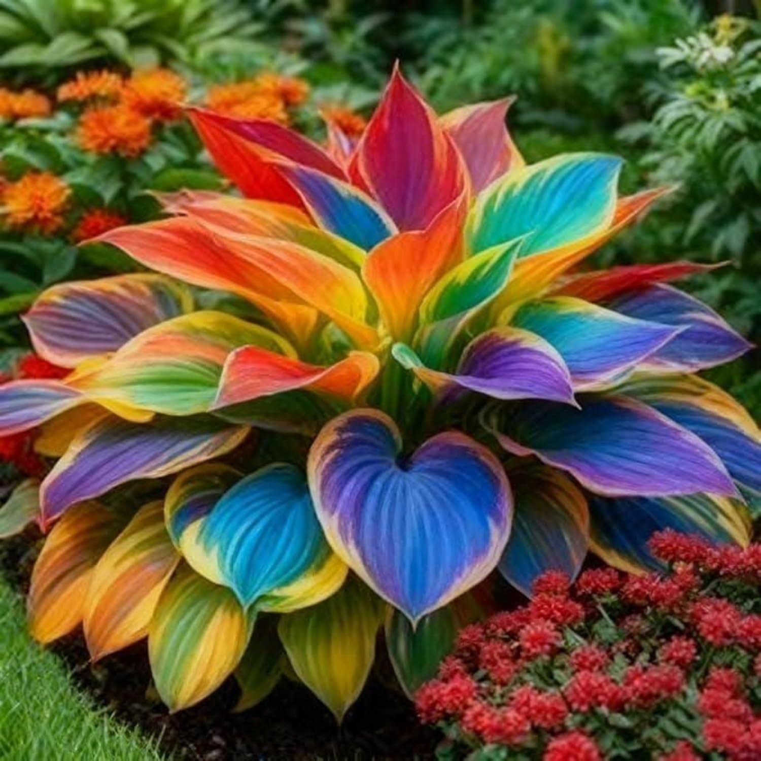 Rainbow Hosta Seeds – Colorful, Low-Maintenance Perennials for Any Outdoor Space