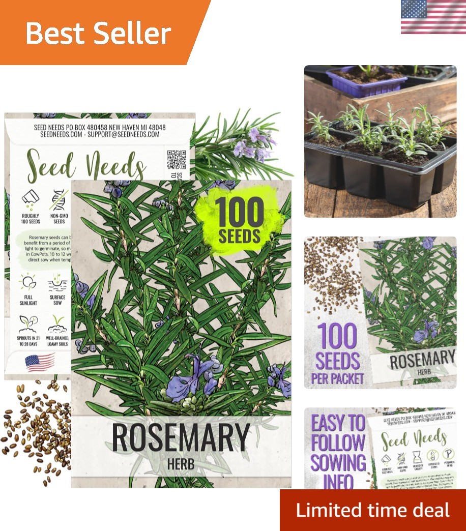 Fresh Rosemary Seeds – Non-GMO, Untreated, Ideal for Medicinal & Culinary Uses