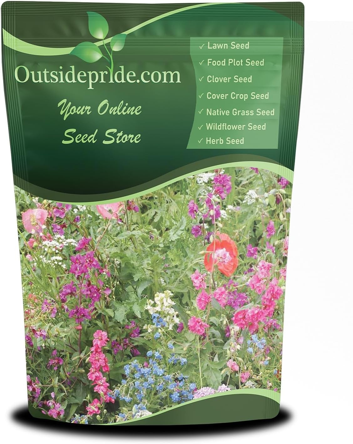 Diverse 1 lb Wildflower Seed Mixture for Partial Shade – Blooms Spring to Fall