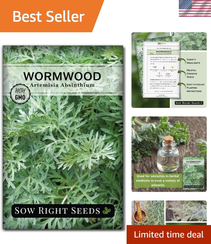 Wormwood Seeds for Planting – Non-GMO Heirloom Packet with Instructions to Pl…
