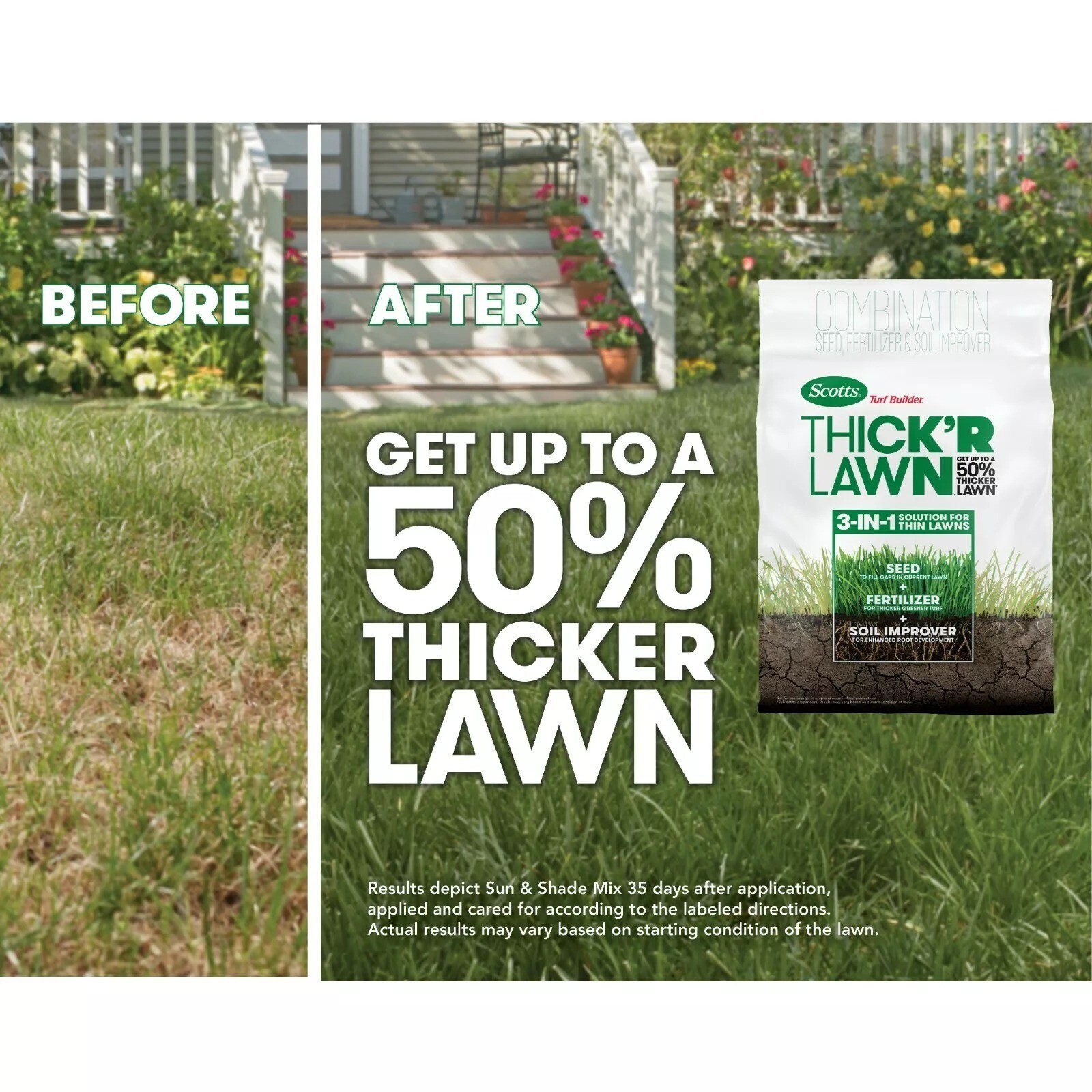 Scotts Turf Builder Thick’R Lawn Sun & Shade 12 lb.