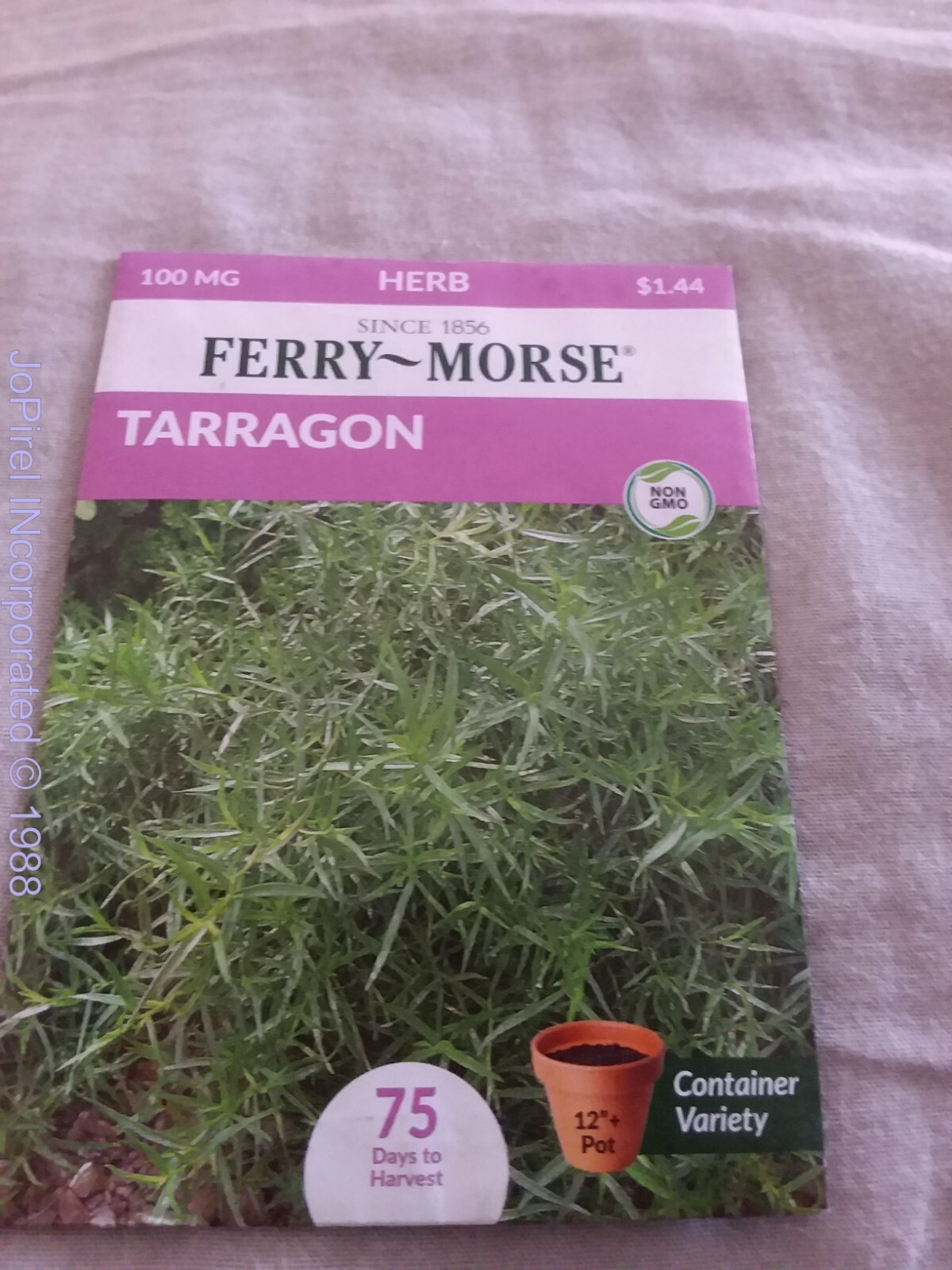 Taragon 100MG Herb Seeds NON-GMO – Ferry Morse 75 days to harvest 12/22
