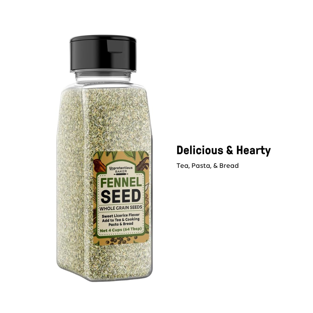 Fennel Seeds, (4 Cups) Teas & Cooking, Delicious Sweet Licorice Flavor (15.2 Oun