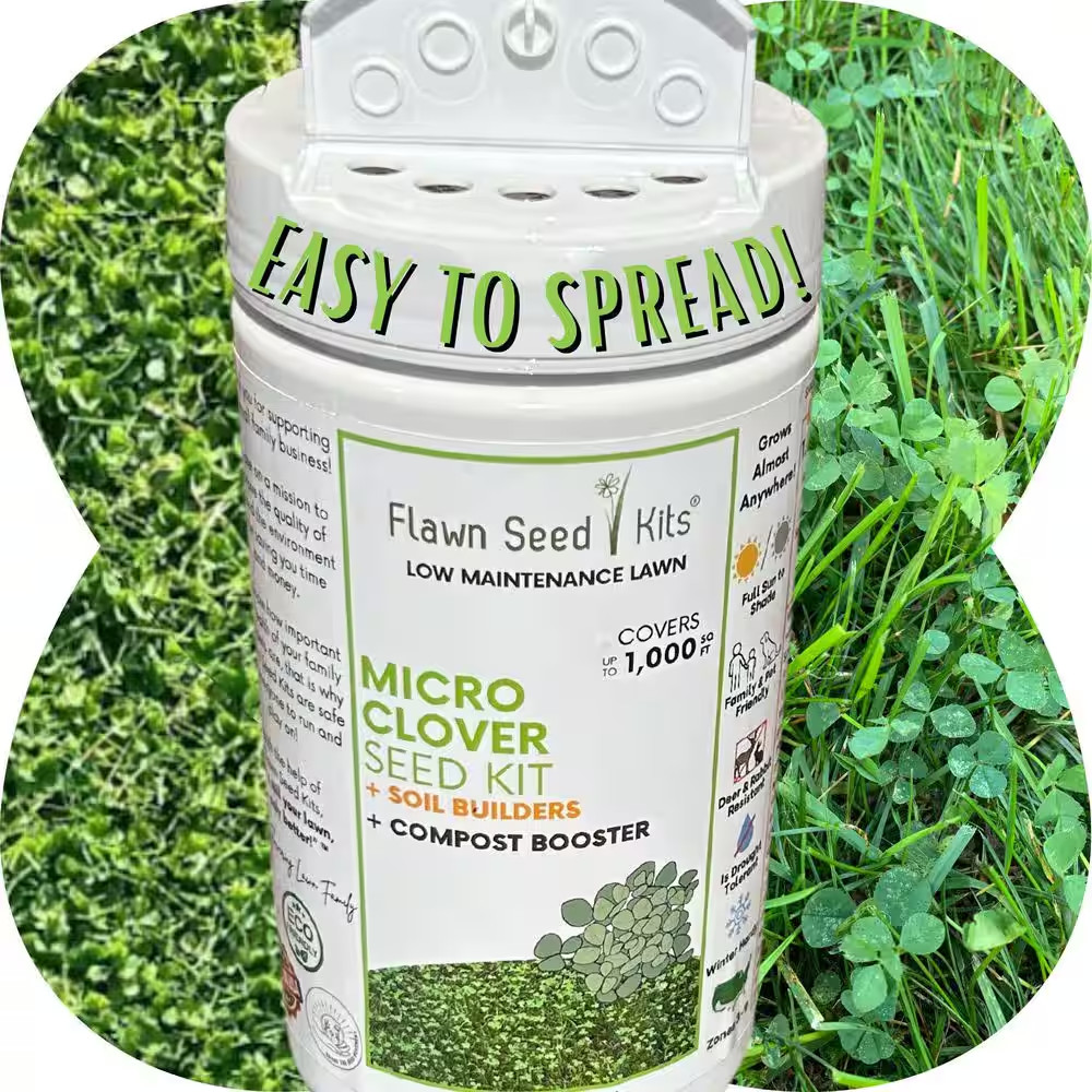 Micro Clover Alternative Grass Seed,Easy Spread,Eco-Friendly,Regenerative,Kid &