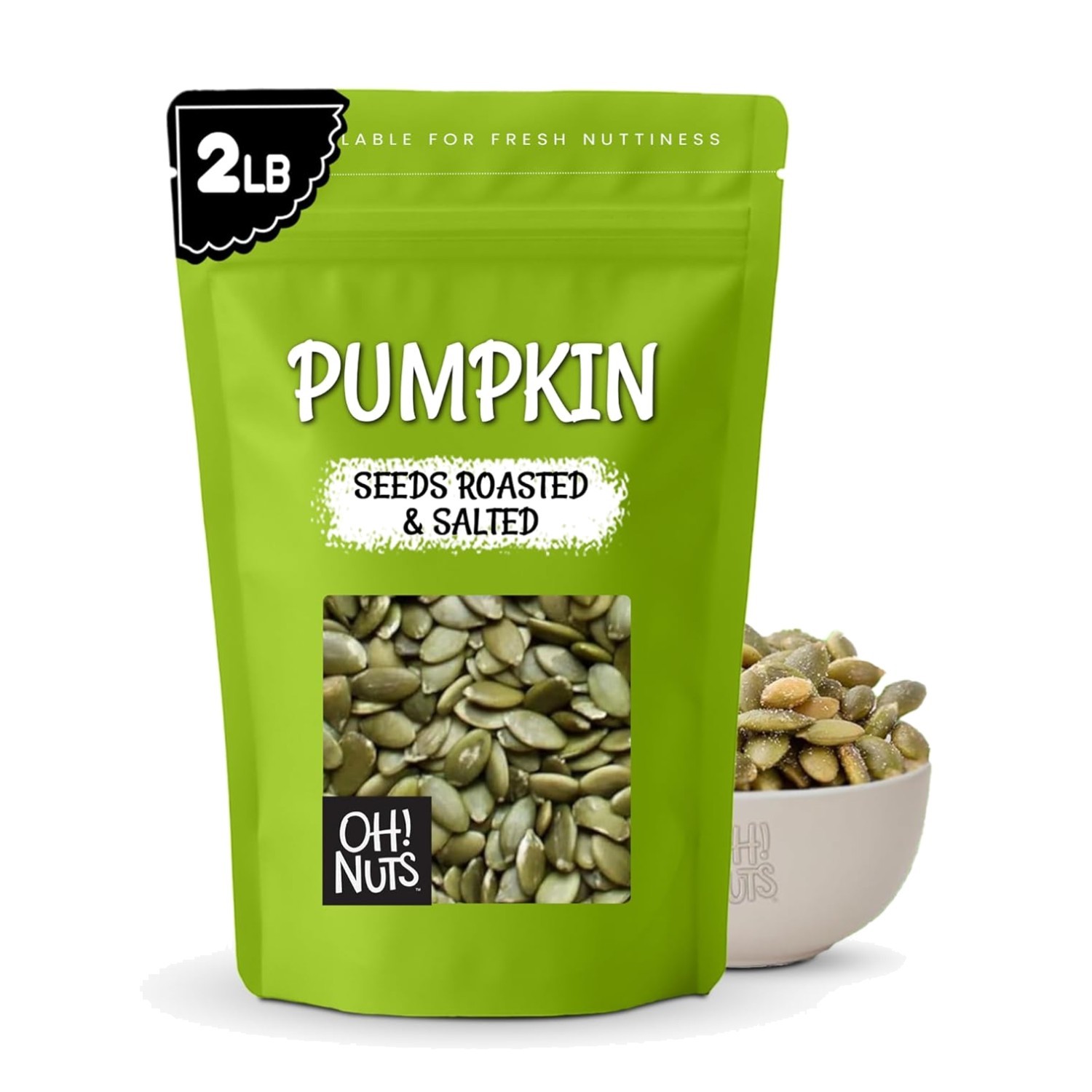 Kosher Certified Pumpkin Seeds – 2 lb No Shell Pepitas
