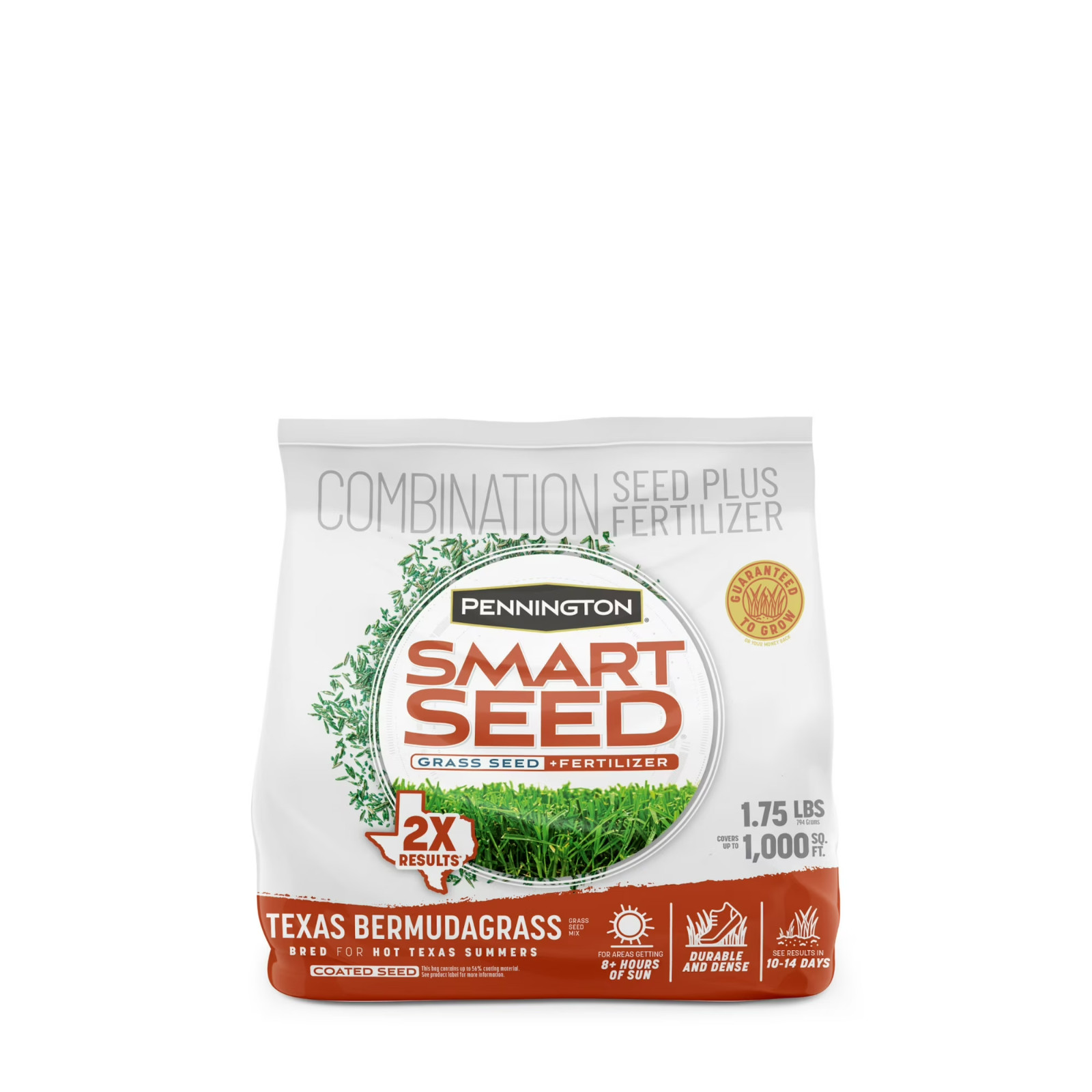 (3 Pack) Pennington Smart Seed Texas Bermuda Grass Seed 1.75 lb Full Sun Lawn
