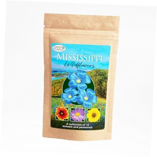 Mississippi Wildflower Seed Mix, 18 Flower Varieties, 53,000 Seeds