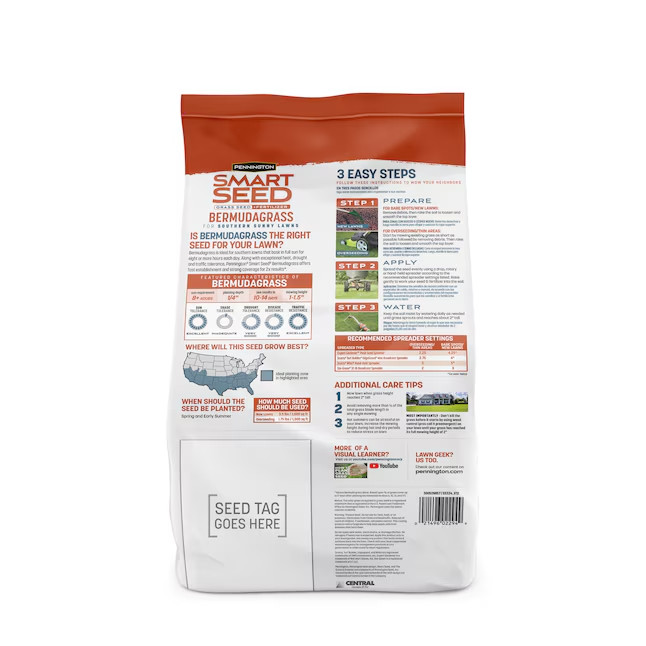 SALE- Pennington Smart Seed 8.75-lb Bermuda Grass Seed